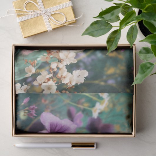 ウィメンズバックバード&フローラファンタジーポートレートアート 薄葉紙 (ギフト)