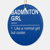 ウィメンズバドミントンガールヌーンデフィニションShuttlecock セラミックオーナメント (左)