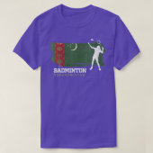 ウィメンズバドミントントルクメニスタンネットゲームズプラン Tシャツ (デザイン正面)