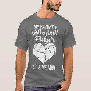 ウィメンズバレーボールチーム引用文のママのためのボレー Tシャツ