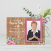 ウィメンズバースデーパーティー写真フラワーズウッド招待状 招待状 (スタンド正面)