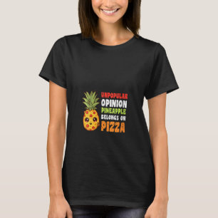 ウィメンズパイナップルはピザに属するハワイアンウンポプル Tシャツ