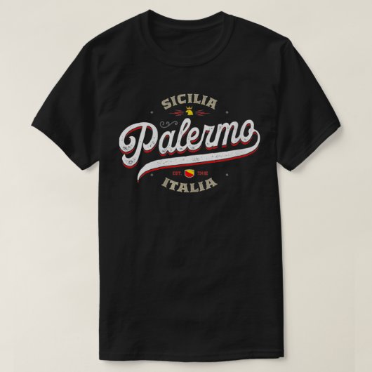 ウィメンズパレルモシチリーイタリアヴィンテージシシリアItali Tシャツ (デザイン正面)