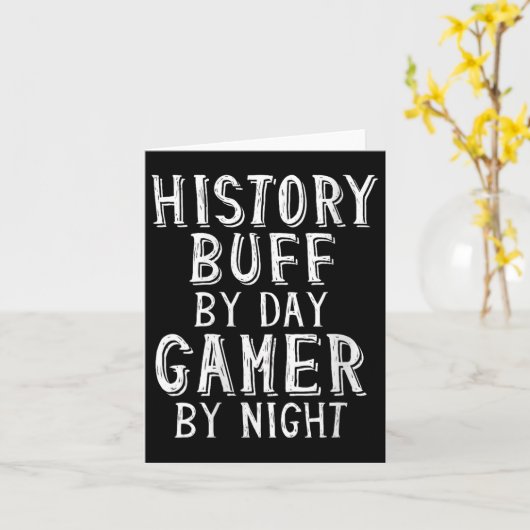 ウィメンズヒストリバフデイゲーマーバイナイトガおもしろいー カード (黄色い花)