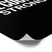 ウィメンズヒルカントリーストロングテキサス州プライド引用文V-nec ポスター (角)