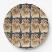 ウィメンズビクトリアンヴィンテージクリスマス紙プレート ペーパープレート (正面)