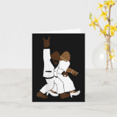 ウィメンズビッグフットロックNロール新結婚婚の贈り物F カード (黄色い花)