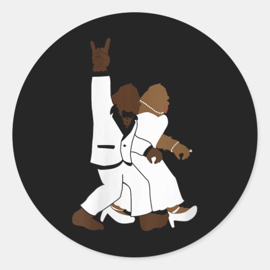 ウィメンズビッグフットロックNロール新結婚婚の贈り物F ラウンドシール (正面)