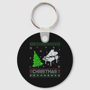 ウィメンズピアノクリスマスツリー照明醜いクリスマスシュエ キーホルダー