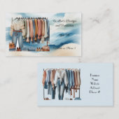 ウィメンズファッションブティックアクセサリービジネスカード 名刺 (正面/裏面)