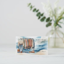 ウィメンズファッションブティックアクセサリービジネスカード