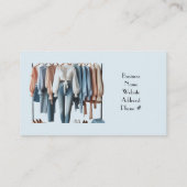 ウィメンズファッションブティックアクセサリービジネスカード 名刺 (裏面)