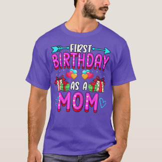 ウィメンズファースト誕生日アザ妊婦のママベビーレーブ Tシャツ
