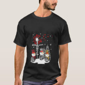 ウィメンズフェイスホープ雪だるまイエスダンデオンChr Tシャツ (正面)