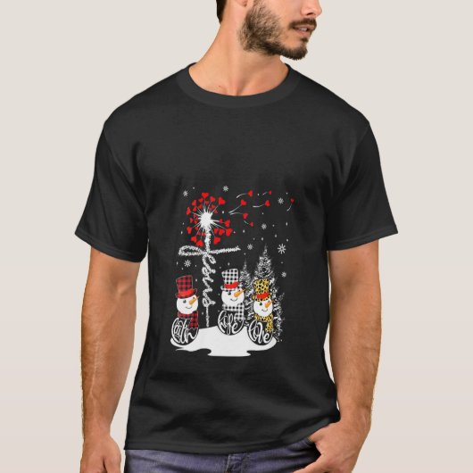 ウィメンズフェイスホープ雪だるまイエスダンデオンChr Tシャツ (正面)