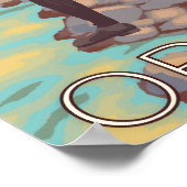 ウィメンズフライ釣り – オレゴン州，クラッカマス ポスター (角)