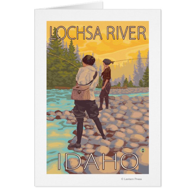ウィメンズフライ釣り – Lochsa River, Idaho (正面)