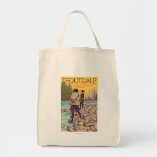 ウィメンズフライ釣り – Troutdale, Oregon トートバッグ (正面)