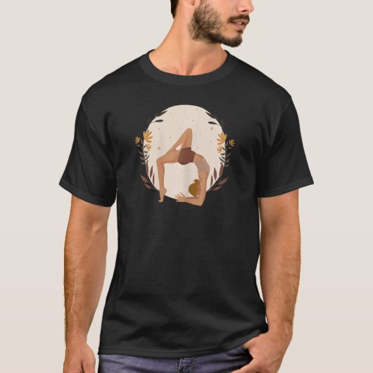 ウィメンズフルムーングリーンヨガ Tシャツ (正面)