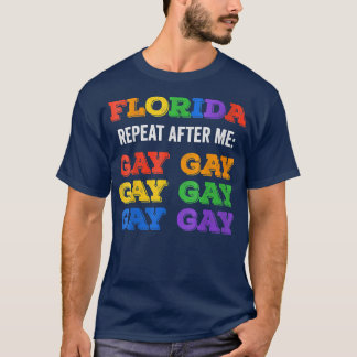 ウィメンズフロリダゲイセーゲイトランスステイ誇りを持ったLGBTQ Tシャツ
