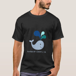 ウィメンズフンボルト郡カリフォルニアキュートホエール恋人 Tシャツ