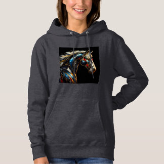ウィメンズフードSweatshirtアートワーク13 パーカ