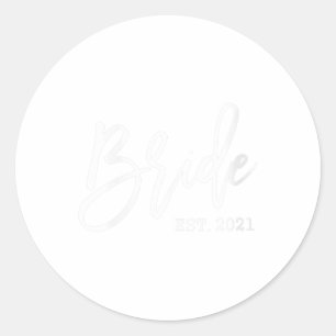 ウィメンズブライド2021新婦Est 2021新婦と新郎M ラウンドシール