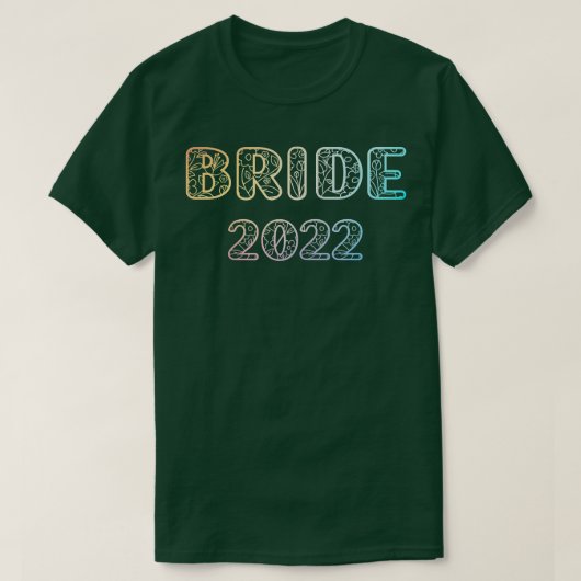 ウィメンズブライド2022新郎新婦ティーズ結婚アニ Tシャツ (デザイン正面)