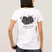 ウィメンズブラックウルフアイズTシャツ Tシャツ (裏面)