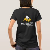 ウィメンズブラックフリースジャケット Tシャツ (裏面)