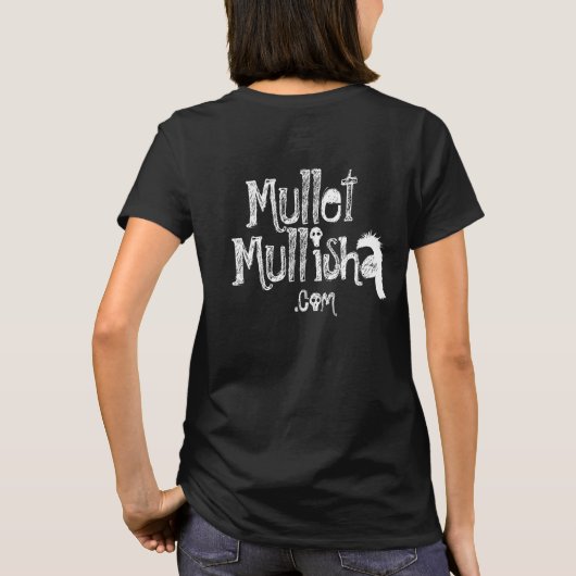 ウィメンズブラックミュレットMullisa Tシャツ (裏面)
