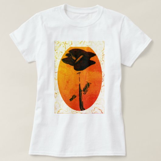 ウィメンズブルーバラ基本Tシャツ Tシャツ (デザイン正面)