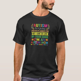 ウィメンズブルーパズルリボンアウトティスティックソンラブマママオウ Tシャツ