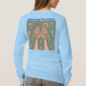 ウィメンズブルーリフレクソロジー開業医Tシャツ Tシャツ (裏面)