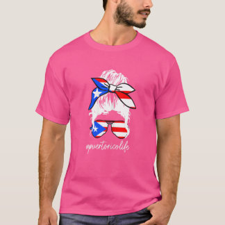 ウィメンズプエルトリコライフプエルトリカフラッグプライドギ Tシャツ