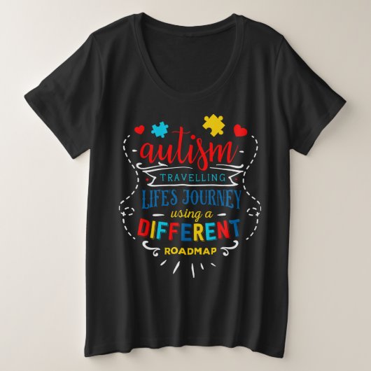  – ウィメンズプラスサイズの基本Tシャツ プラスサイズTシャツ (デザイン正面)