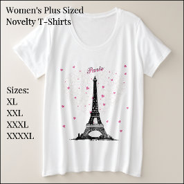ウィメンズプラスサイズパリベーシックTシャツ プラスサイズTシャツ
