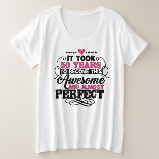 ウィメンズプラスサイズ基本Tシャツ プラスサイズTシャツ (デザイン正面)