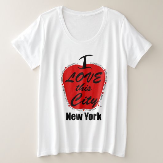 ウィメンズプラスサイズ基本Tシャツ プラスサイズTシャツ (デザイン正面)