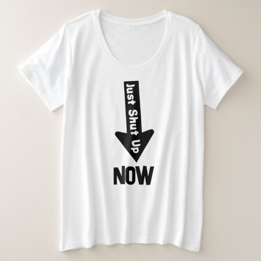 ウィメンズプラスサイズ基本Tシャツ プラスサイズTシャツ (デザイン正面)