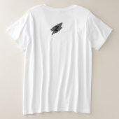 ウィメンズプラスサイズ基本Tシャツ プラスサイズTシャツ (デザイン裏面)