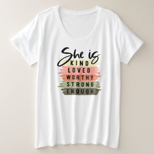 ウィメンズプラスサイズ基本Tシャツ プラスサイズTシャツ (デザイン正面)