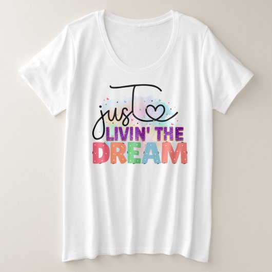 ウィメンズプラスサイズ基本Tシャツ プラスサイズTシャツ (デザイン正面)