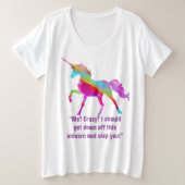 ウィメンズプラスサイズ基本Tシャツ プラスサイズTシャツ (デザイン正面)