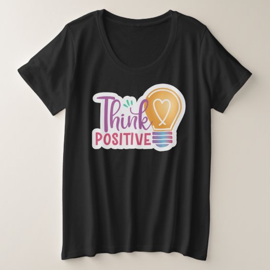ウィメンズプラスサイズ基本Tシャツ プラスサイズTシャツ (デザイン正面)