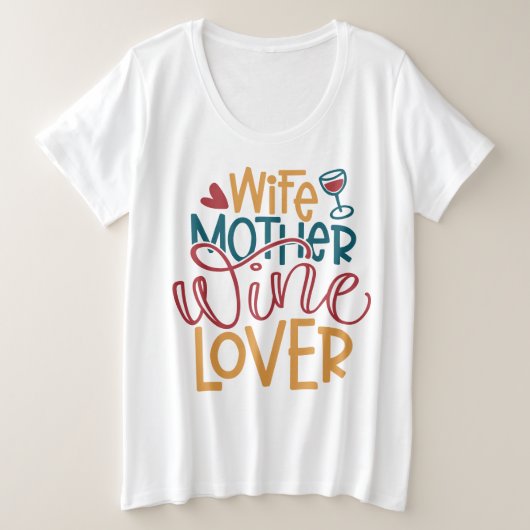 ウィメンズプラスサイズ基本Tシャツ プラスサイズTシャツ (デザイン正面)