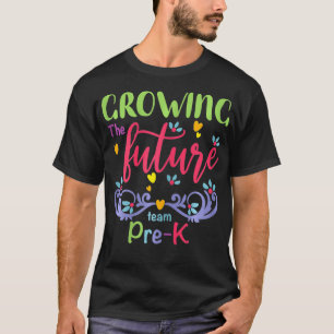 ウィメンズプレクチーム新学期成長未来Te Tシャツ