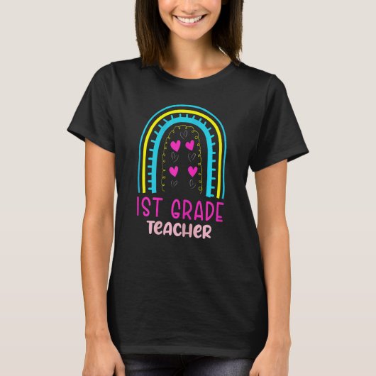 ウィメンズプレKレインボー幼児教育キッド Tシャツ (正面)