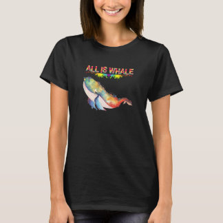 ウィメンズプンクジラことわざオールイズホエーカッコいいル海W Tシャツ