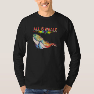 ウィメンズプンクジラことわざオールイズホエーカッコいいル海W Tシャツ